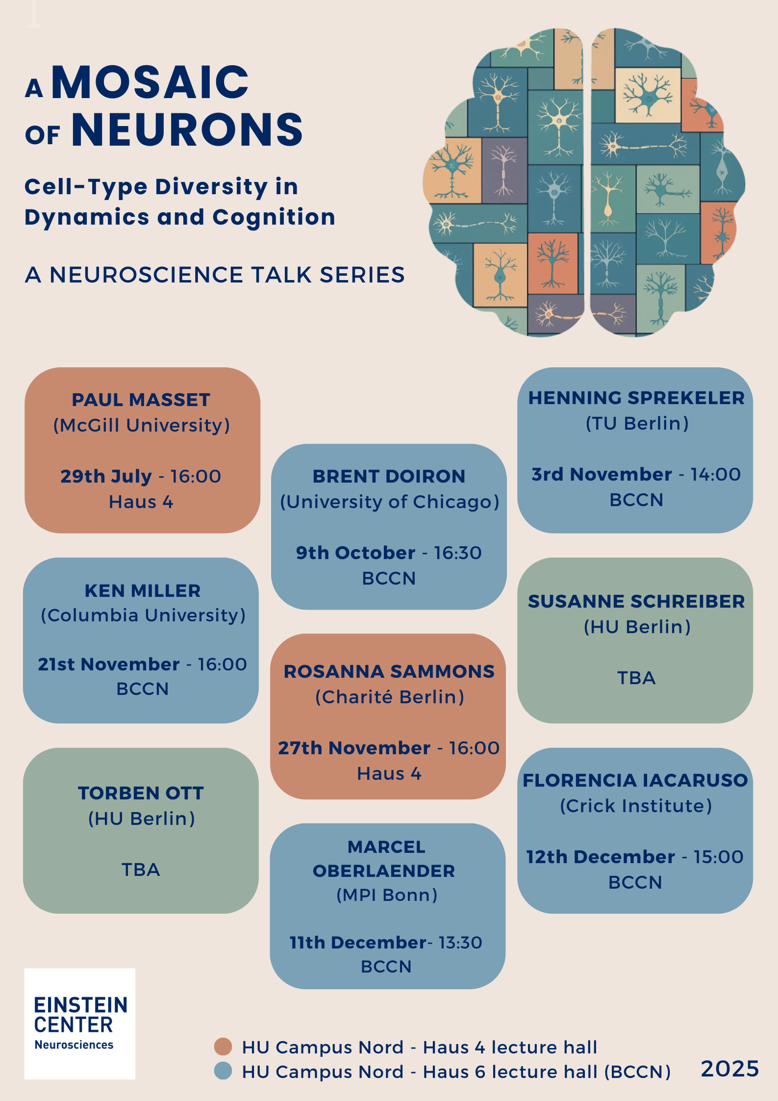 ECN Student-led Speaker Series: A Mosaic of Neurons: Cell-Type Diversity in Dynamics and Cognition